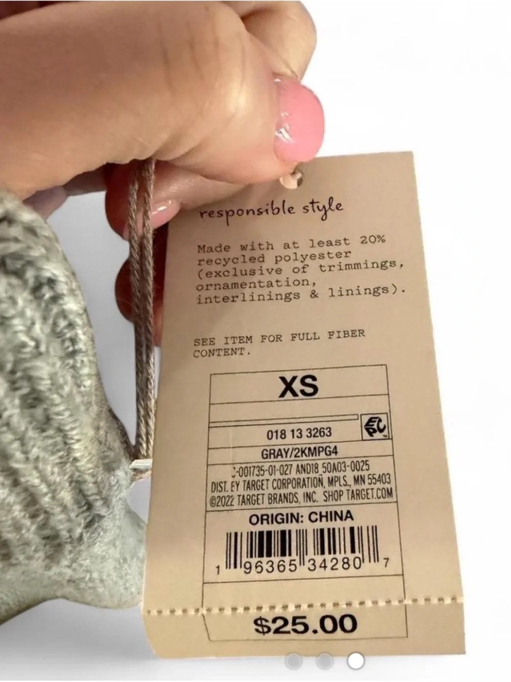 A New Day Gray Knit Mini Skirt XS NWT Preppy Cozy Fall Winter Trend